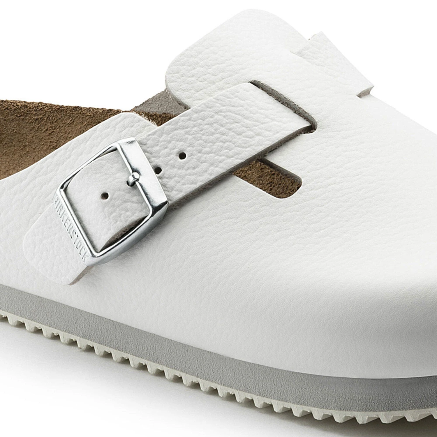 Birkenstock Boston Super Grip Leather White 9 Birkenstock Boston Super Grip Leather White - Image 9