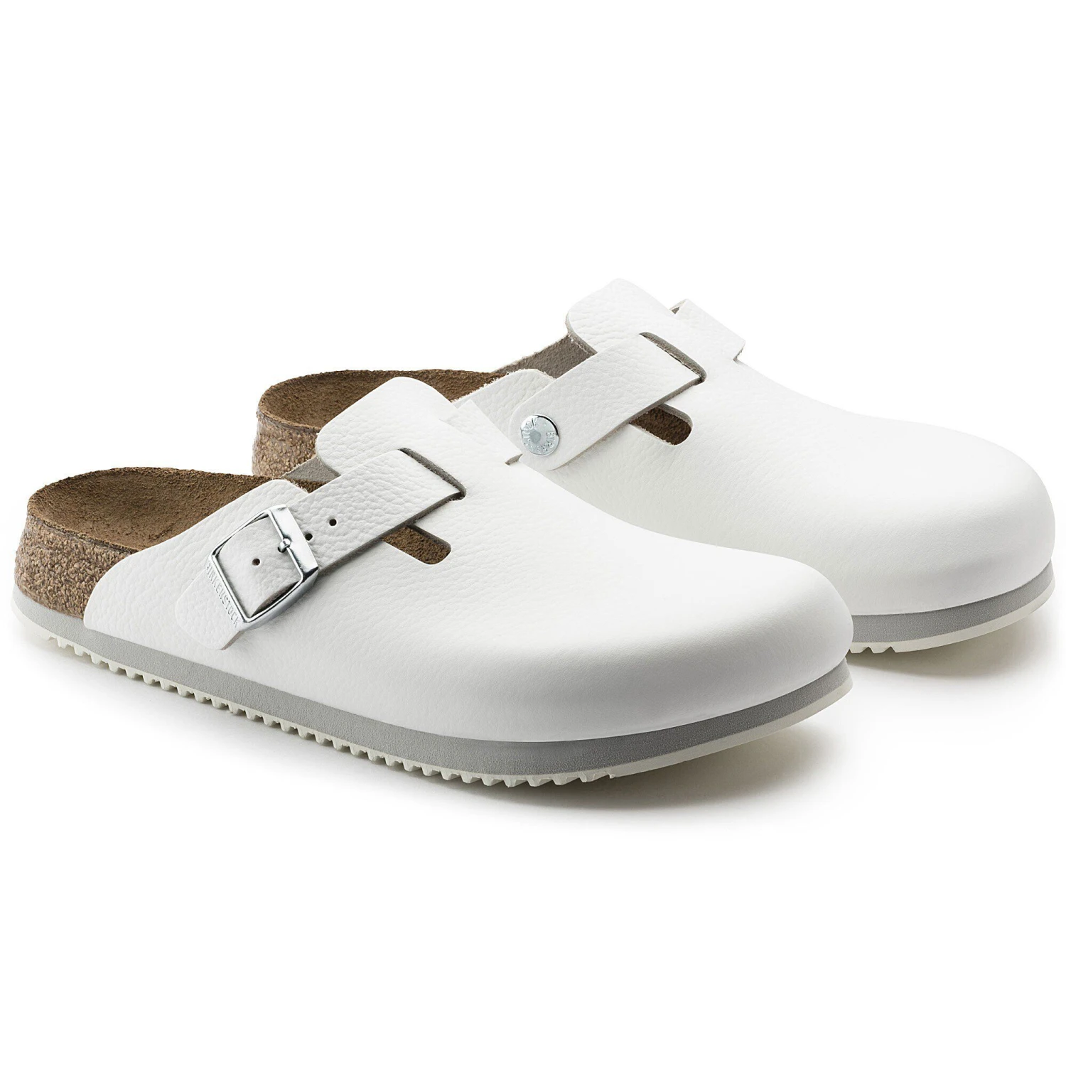 Birkenstock Boston Super Grip Leather White 4 Birkenstock Boston Super Grip Leather White - Image 4