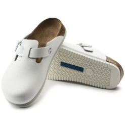 Birkenstock Boston Super Grip Leather White 19 Birkenstock Boston Super Grip Leather White -Birkenstock Sale Store 60136 sole