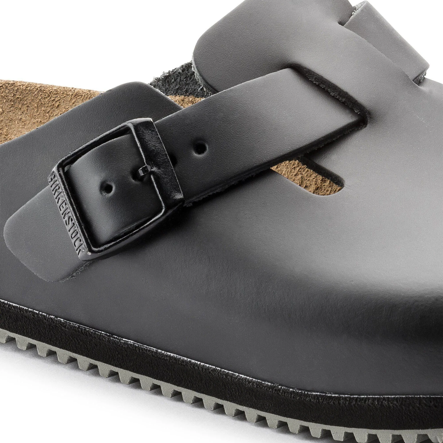 Birkenstock Boston Super Grip Leather Black 4 Birkenstock Boston Super Grip Leather Black - Image 4