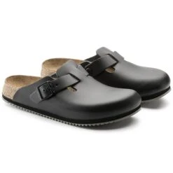 Birkenstock Boston Super Grip Leather Black 13 Birkenstock Boston Super Grip Leather Black -Birkenstock Sale Store 60196 pair