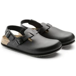 Birkenstock Tokio Super Grip Leather Black -Birkenstock Sale Store 61196 pair