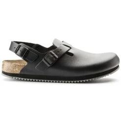Birkenstock Tokio Super Grip Leather Black -Birkenstock Sale Store 61196 side