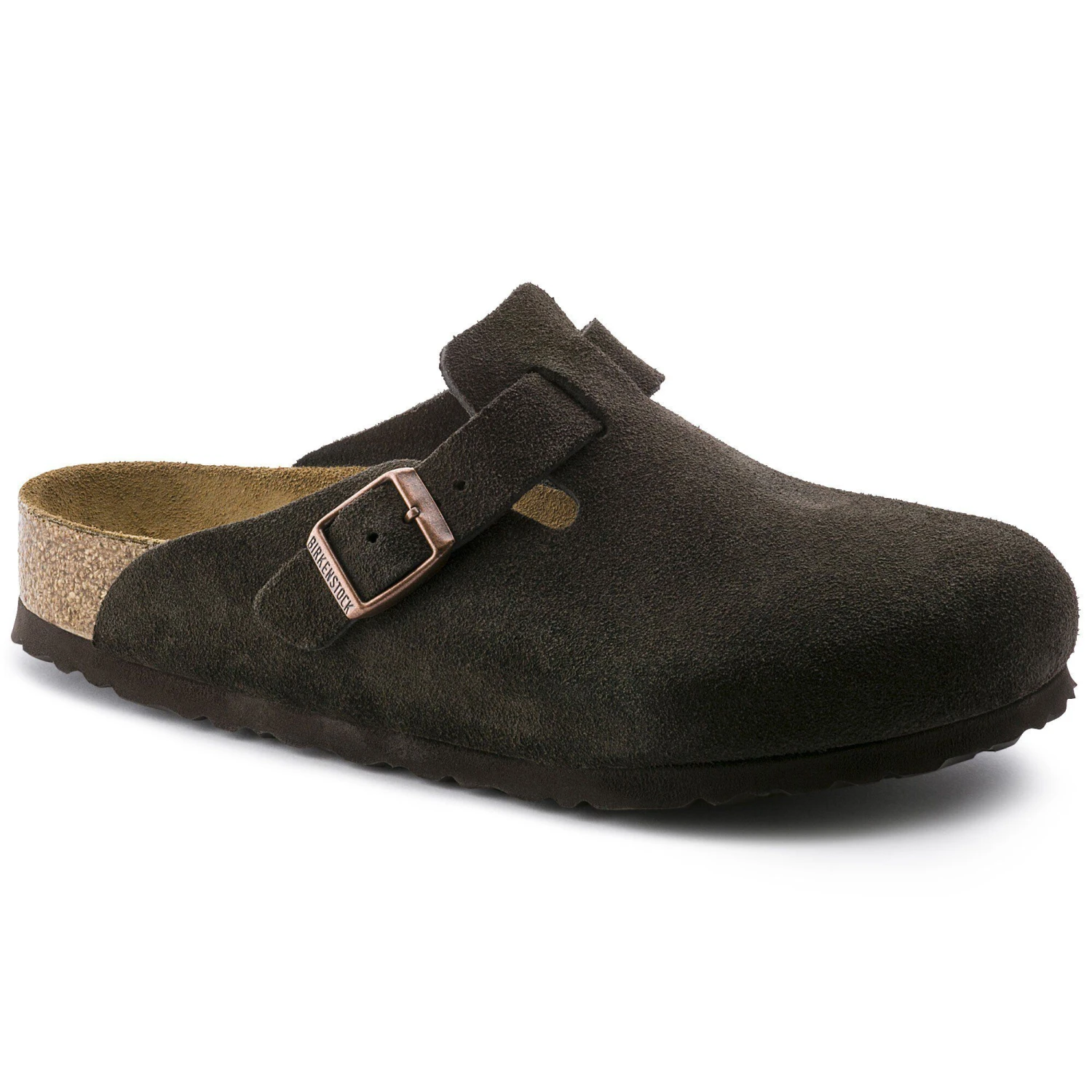Birkenstock Boston Soft Footbed Suede Leather Mocha 1 Birkenstock Boston Soft Footbed Suede Leather Mocha