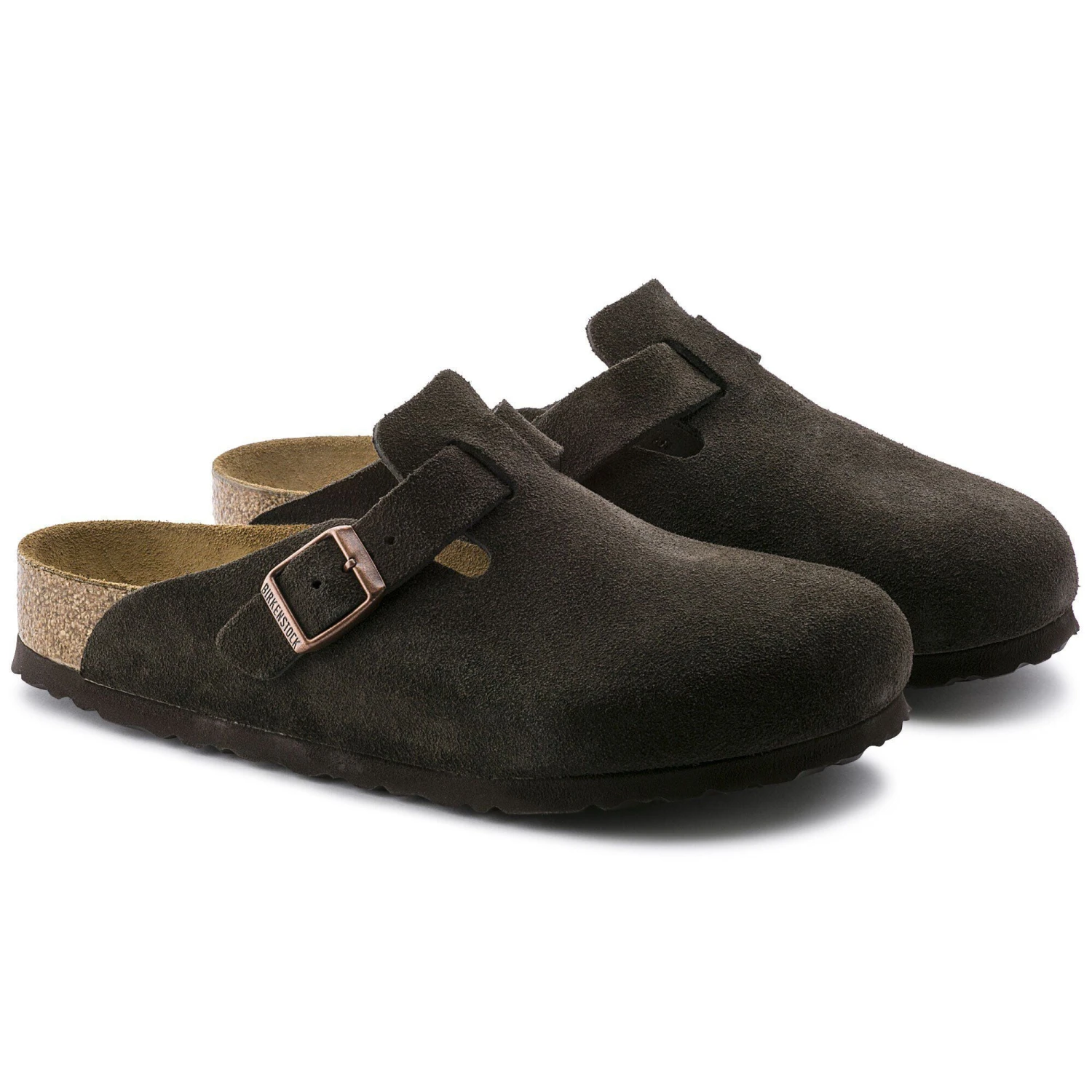 Birkenstock Boston Soft Footbed Suede Leather Mocha 6 Birkenstock Boston Soft Footbed Suede Leather Mocha - Image 6
