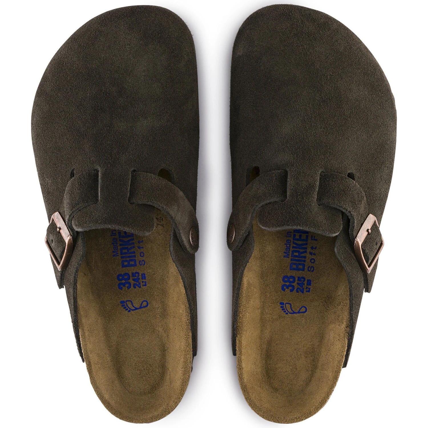 Birkenstock Boston Soft Footbed Suede Leather Mocha 2 Birkenstock Boston Soft Footbed Suede Leather Mocha - Image 2