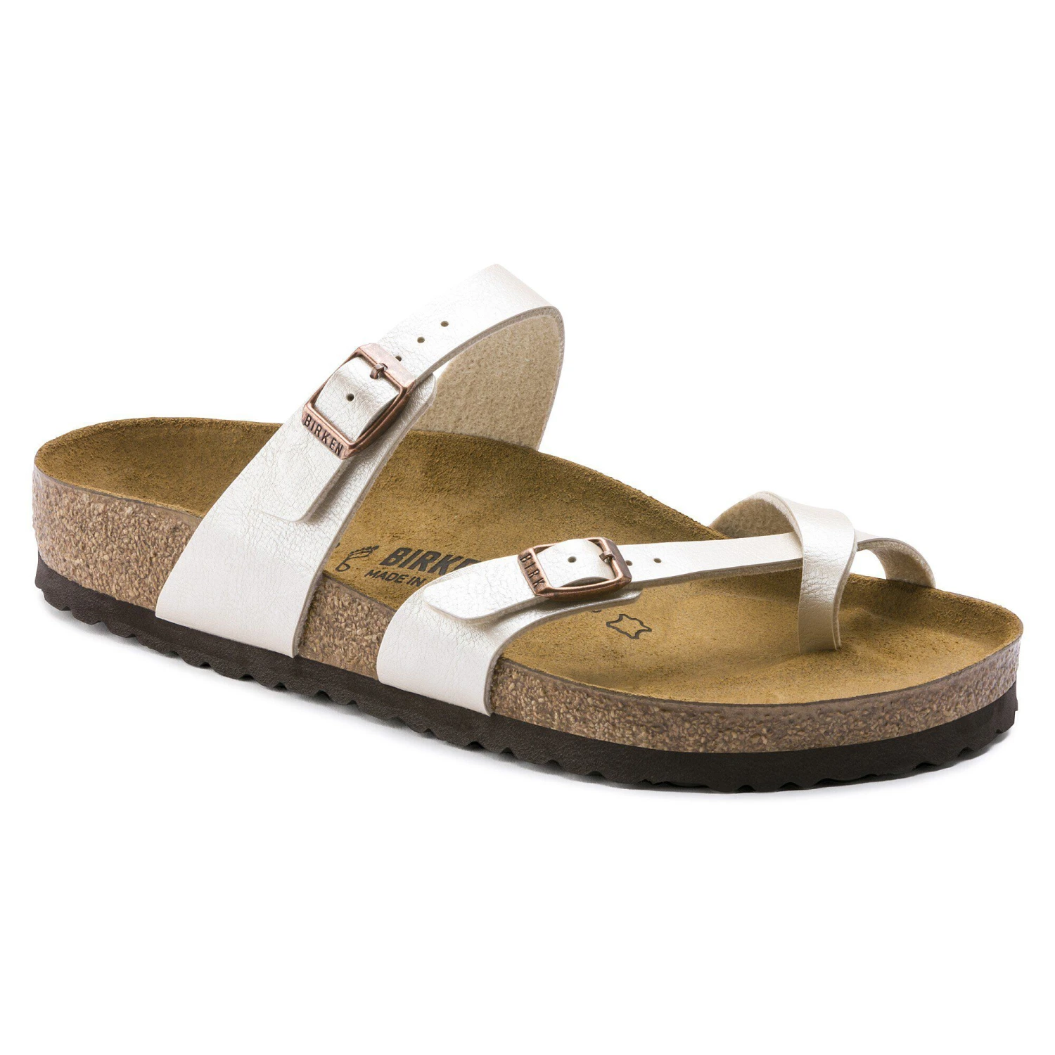 Birkenstock Mayari Birko-Flor Graceful Pearl White 1 Birkenstock Mayari Birko-Flor Graceful Pearl White