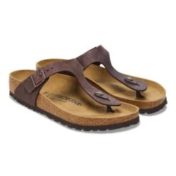 Birkenstock Gizeh Oiled Leather Habana -Birkenstock Sale Store 743831 pair