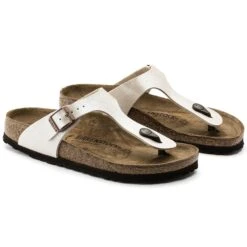 Birkenstock Gizeh Birko-Flor Graceful Pearl White -Birkenstock Sale Store 943873 pair