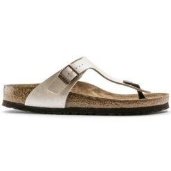 Birkenstock Gizeh Birko-Flor Graceful Pearl White -Birkenstock Sale Store 943873 side