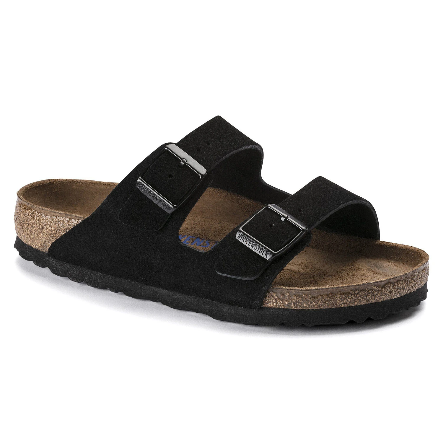 Birkenstock Arizona Soft Footbed Suede Leather Black 1 Birkenstock Arizona Soft Footbed Suede Leather Black