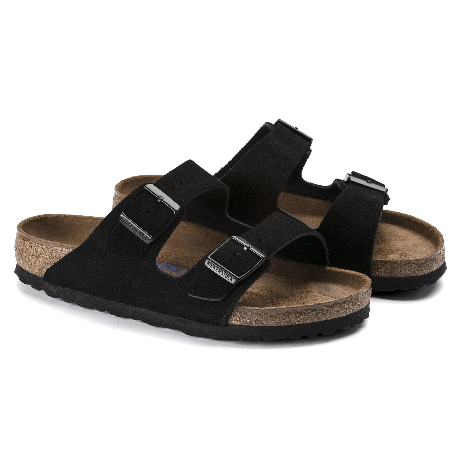 Birkenstock Arizona Soft Footbed Suede Leather Black 8 Birkenstock Arizona Soft Footbed Suede Leather Black - Image 8