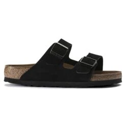 Birkenstock Arizona Soft Footbed Suede Leather Black 13 Birkenstock Arizona Soft Footbed Suede Leather Black -Birkenstock Sale Store 951321 side